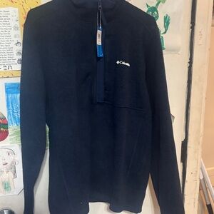 Columbia Men's Dark Blue Zip-Up Sweater large brand new with tags beautiful!